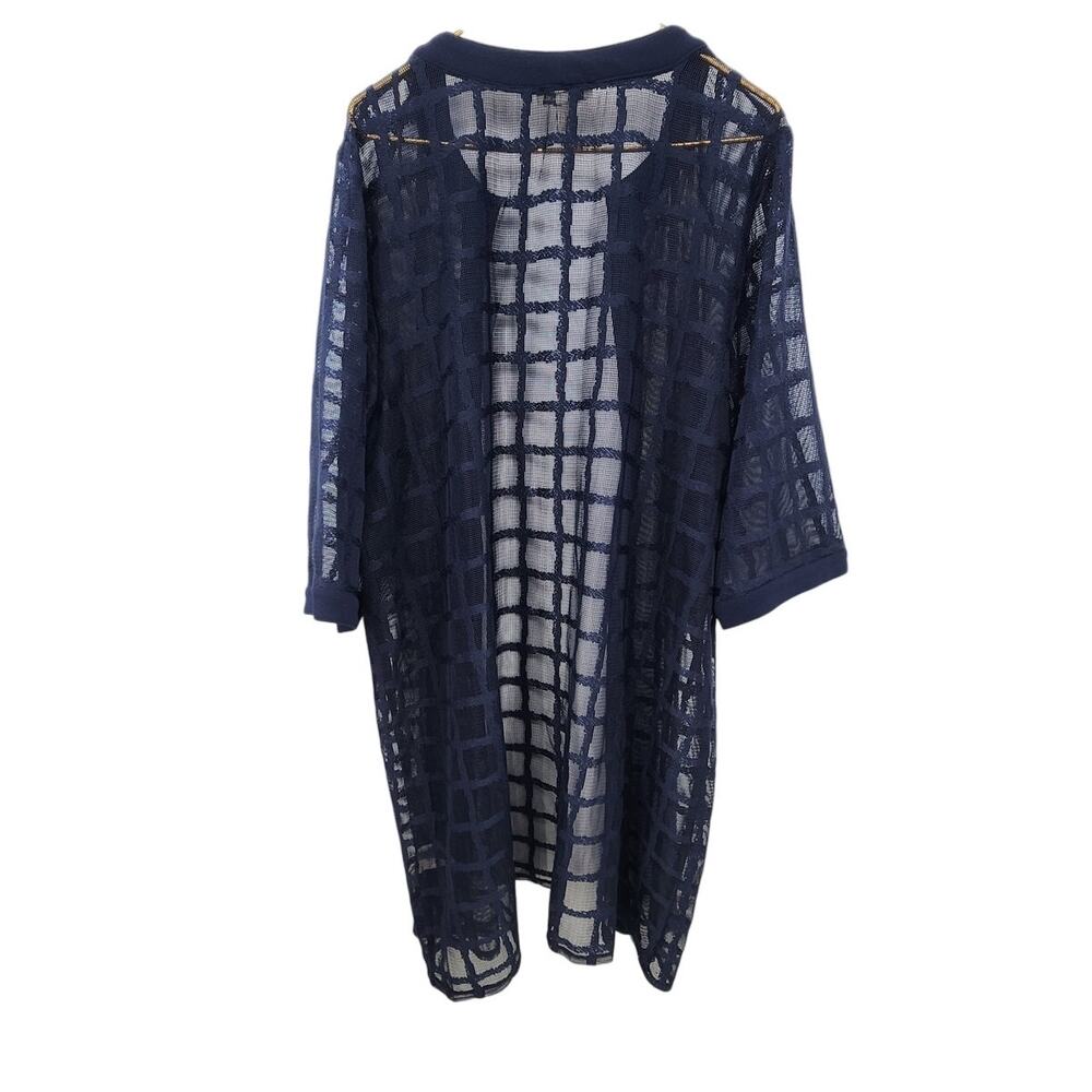 New NWT Maya Brooke Plus Size Short Jacket Size 22‎ Navy Sweater Jacket - Picture 5 of 10